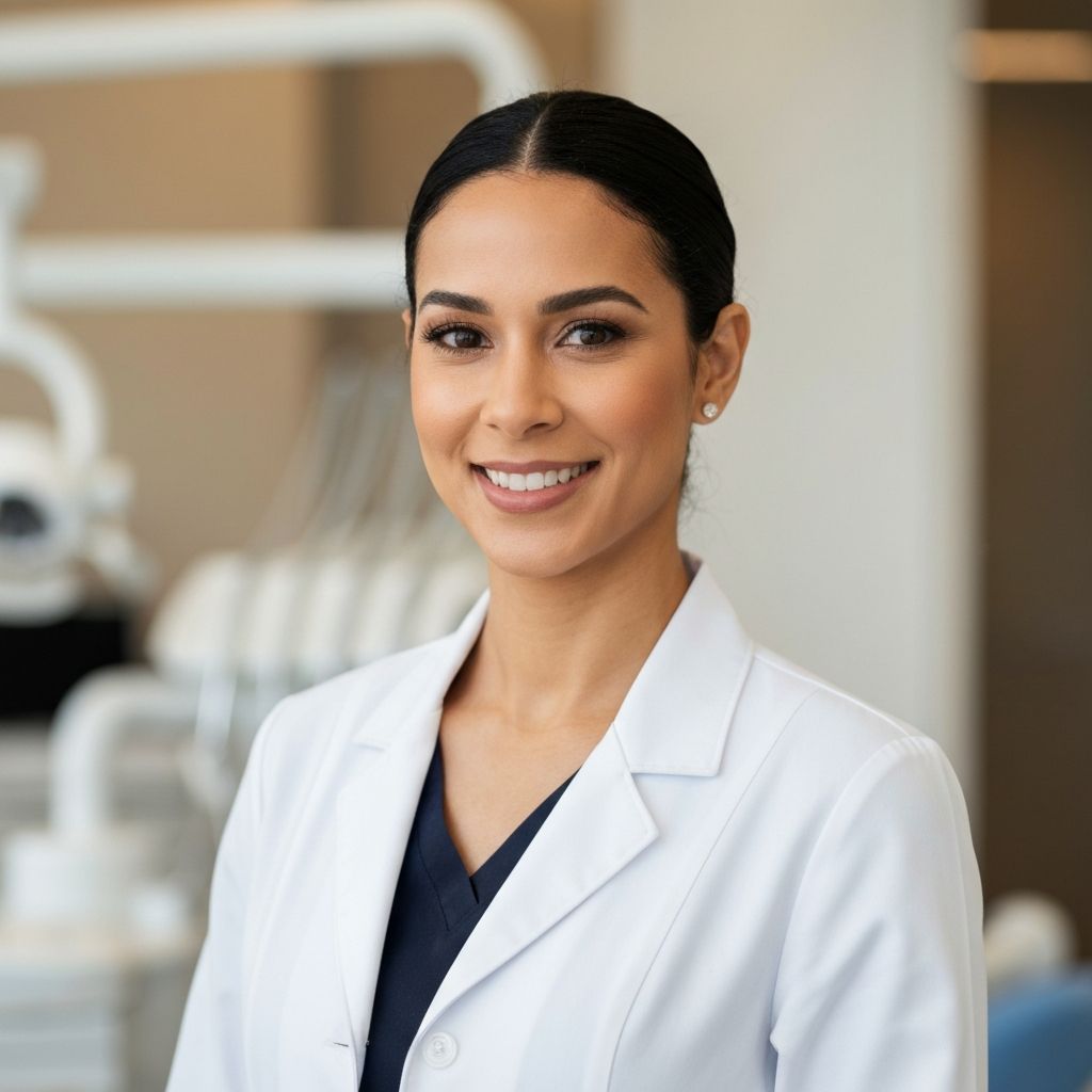 Dr. Sarah Mitchell, lead dentist at Bloom Dental